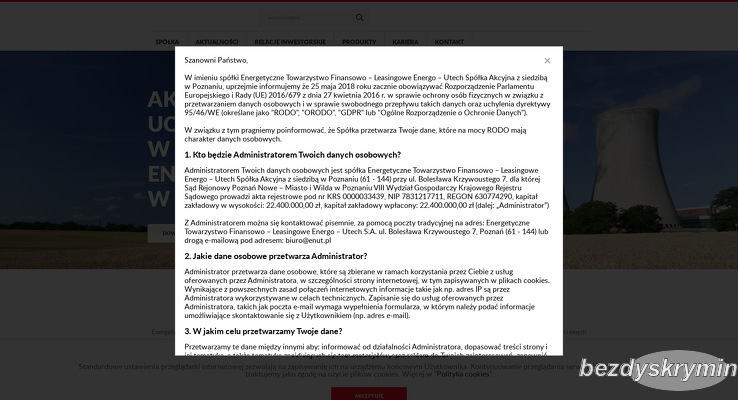 ENERGETYCZNE TOWARZYSTWO FINANSOWO LEASINGOWE ENERGO UTECH S A